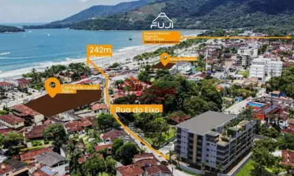 Apartamento com 2 quartos à venda na Avenida Neraldino Rosa dos Santos, Maranduba, Ubatuba, 66 m2 por R$ 395.349