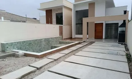 Casa para Venda em Rio das Ostras, Jardim Marilea, 3 dormitórios, 2 suítes, 2 banheiros, 1 vaga