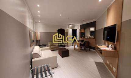 Flat com 1 dorm, Gonzaga, Santos - R$ 420 mil, Cod: 2858
