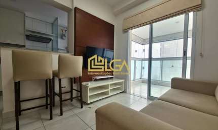 Apartamento para locação - Gonzaga - Santos l Mobiliado