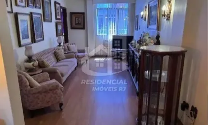 Apartamento venda 110m²  com vaga 3 quartos, dependência completa tijuca rj