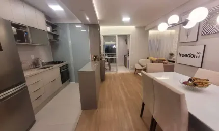 Apartamento maravilhoso torre unica 2 dormitorios 2 vagas de gargens