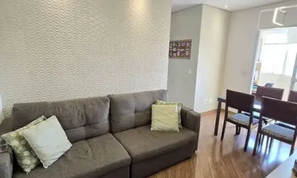 Apartamento mobiliado na vila euclides, 3 dormitorios e 1 vgaga de garagem