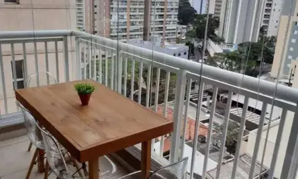 Apartamento Moderno com Varanda 2 Dormitorios 2 Vagas de Garagens