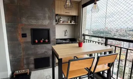 Apartamento com 91 m² 2 Dormitorios sendo 2 Suites e 2 Vagas de Garagens