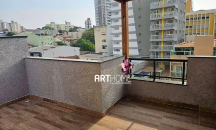 Cobertura à venda, 2 quartos, 2 suítes, 2 vagas, Vila Bastos - Santo André/SP