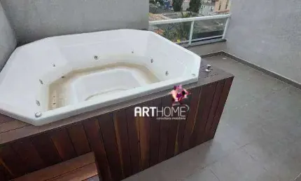 Locação - cobertura com 124 m² vila scarpelli santo andré