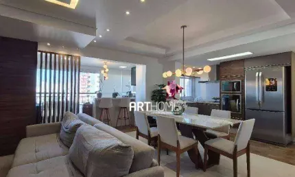 Apartamento à venda, 3 quartos, 2 suítes, 2 vagas, vila assunção - santo andré/sp