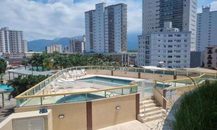Apartamento para Venda em Praia Grande, Caiçara, 1 dormitório, 1 suíte, 1 banheiro, 1 vaga