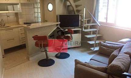 Apartamento Duplex mobiliado para locação com 45mts, Vila Nova Conceição, São Paulo, SP
