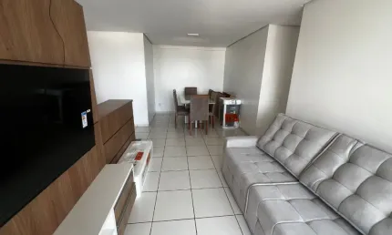 Lindo 95% mobiliado, andar alto, 3 quartos sendo 1 suíte, região privilegiada.