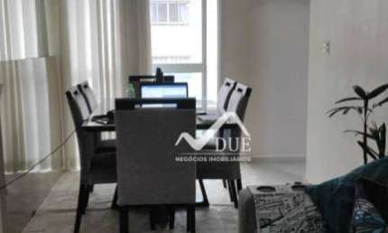 Apartamento com 2 dormitórios sendo 1 suite, vaga suficiente e garantida à venda, 75 m² por R$ 570.000 - Campo Grande - Santos/SP