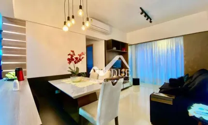 Apartamento com 2 dormitórios à venda, 63 m² por r$ 750.000,00 - boqueirão - santos/sp