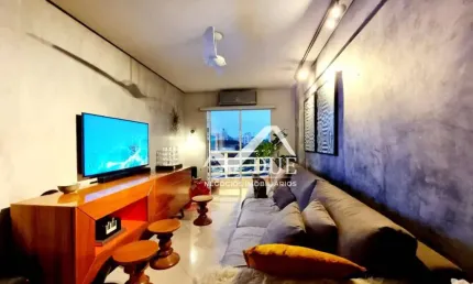 Apartamento com 2 dormitórios com vista livre e lazer, à venda, 73,21 m² por R$ 550.000 - Aparecida - Santos/SP
