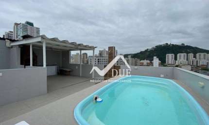Cobertura com 3 dormitórios à venda, 177 m² por R$ 1.500.000 - Campo Grande - Santos/SP