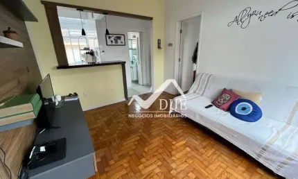 Apartamento com 2 dormitórios à venda, 65 m² por r$ 375.000,00 - campo grande - santos/sp