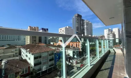 Apartamento com 3 dormitórios à venda, 167 m² por r$ 1.190.000,00 - gonzaga - santos/sp