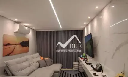 Apartamento porteira fechada  com 2 dormitórios à venda, 89 m² por R$ 910.000 - Pompéia - Santos/SP
