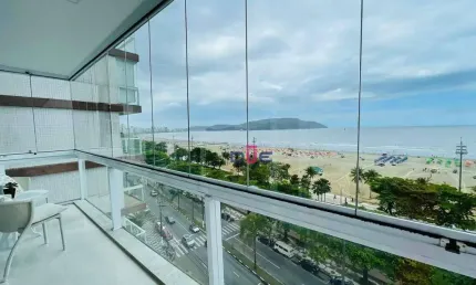 Belissimo apt na orla, Gonzaga em Santos, com vista panorâmica. 100% reformado, tudo novo, PORTEIRA FECHADA.
