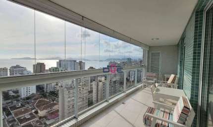 Apartamento com 3 dormitórios, 144 m² - venda por R$ 2.330.000 ou aluguel por R$ 13.000/mês - Ponta da Praia - Santos/SP