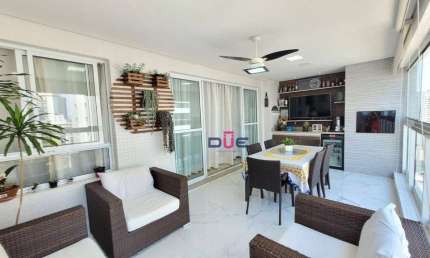 Apartamento com 4 dormitórios à venda, 132 m² por R$ 1.745.000,00 - Ponta da Praia - Santos/SP