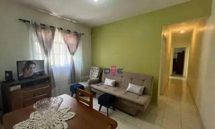 Apartamento com 2 dormitórios, em predinho na rua carlos  gomes, 1° andar lateral, à venda, 75 m² por r$ 350.000 - marapé - santos/sp