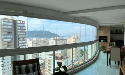 Apartamento com 3 dormitórios à venda, 204 m² por r$ 3.150.000,00 - embaré - santos/sp