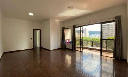 Apartamento com 3 dormitórios sendo 1 suite, de frente, lazer completo e vaga demarcada. À venda, 140 m² por R$ 817.000 - Campo Grande - Santos/SP