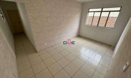 Apartamento de frente no 1º andar em predinho com 2 dormitórios à venda, 60 m² por R$ 318.000 - Campo Grande - Santos/SP