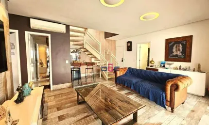 Cobertura com 3 dormitórios à venda, 169 m² por R$ 2.300.000 - Pompeia - Santos/SP