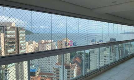 Apartamento com 3 dormitórios para alugar, 204 m² por R$ 16.500,00/mês - Embaré - Santos/SP