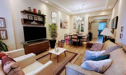 Apartamento com 3 dormitórios à venda, 112 m² por r$ 790.000,00 - boqueirão - santos/sp