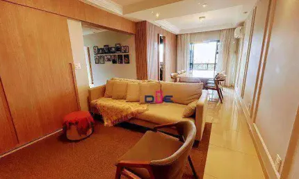 Cobertura com 4 dormitórios à venda, 220 m² por r$ 1.900.000 - boqueirão - santos/sp