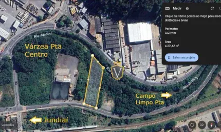 Terreno à venda, 4270 m² por R$ 2.100.000,00 - Área Industrial - Várzea Paulista/SP