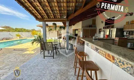 Casa térrea com piscina e pomar, 3 suítes à venda - medeiros, jundiaí/sp