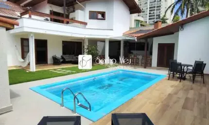 Venda ou locação casa maravilhosa 4 suítes-cond. fechado - jd. aquarius ii
