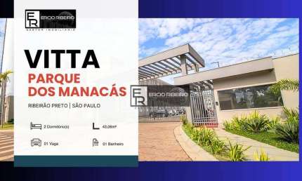 Apartamento com 2 dormitórios à venda, 43 m² por R$ 190.000 - Chácaras Pedro Corrêa de Carvalho - Ribeirão Preto/SP OLX ZAP VIVA REAL CHAVES NA MÃO