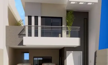 Casa duplex à venda na Praia do Morro, 3 suites, piscina, sala ampla, 2 vagas de garagem, alto padrão de acabamento.