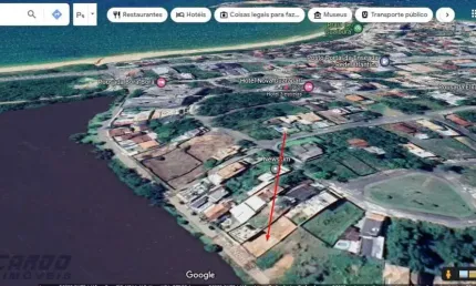 Terreno / lote murando à venda com 360 m² em nova guarapari-es, frente lagoa.