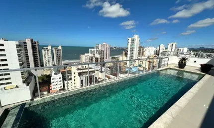 Apartamento 2 quartos, sendo 2 suítes à venda na Praia do Morro, lazer completo, Guarapari ES