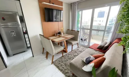 Apartamento 2 quartos à venda na praia do morro, guarapari-es. montado e decorado, lazer completo, vista mar.