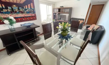 Apartamento à venda 3 quartos, mobiliado,  vista mar da praia do morro, guarapari, es,