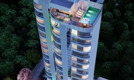 Lançamento de altíssimo padrão, apartamento 4 suítes à venda, lazer completo na cobertura, Praia do Morro, Guarapari ES