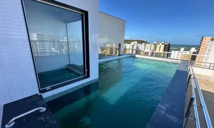 Apartamento 2 quartos à venda com vista mar da Praia do Morro, lazer completo na cobertura.