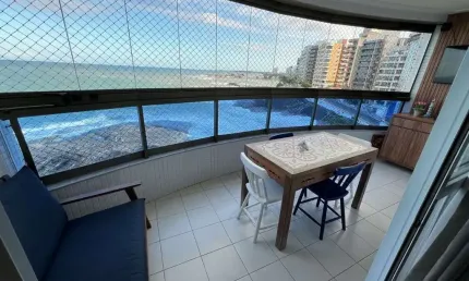 Apartamento 2 quartos à venda de frente para o mar, no centro de guarapari - es, lazer completo.