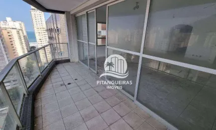 Praia de pitangueiras, altíssimo padrão, varanda espetacular com vista para o mar, 2 garagens, lazer, 250 m² de área útil.
