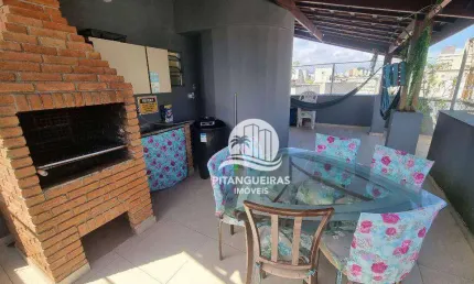 Pitangueiras - Cobertura com 3 suítes - Amplo terraço - 1 quadra da praia.