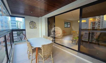 Apartamento com 4 dormitórios à venda, 200 m² - pitangueiras - guarujá/sp