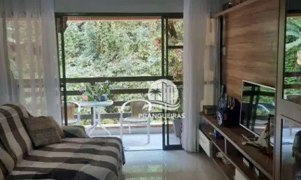 Apartamento com 3 dormitórios à venda, 130 m² por r$ 720.000,00 - pitangueiras - guarujá/sp