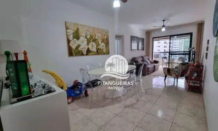 Apartamento com 2 dormitórios à venda, 110 m² - pitangueiras - guarujá/sp